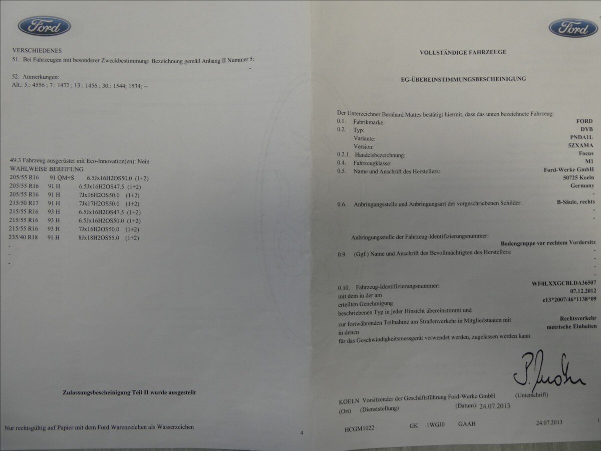 Ford Focus Kombi 1,6 l 92 kw