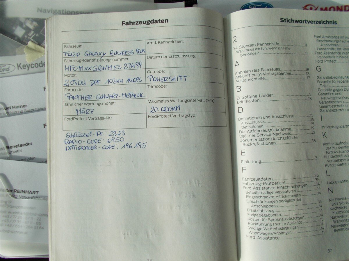 Ford Galaxy MPV 2,0 l 103 kw