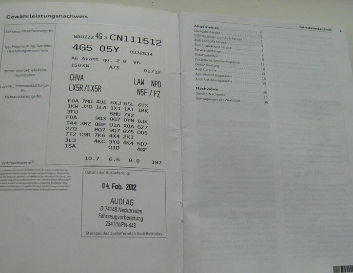 Audi A6 Kombi 2,8 l 150 kw