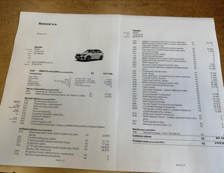 BMW X5 SUV / Terénní 3,0 l 195 kw
