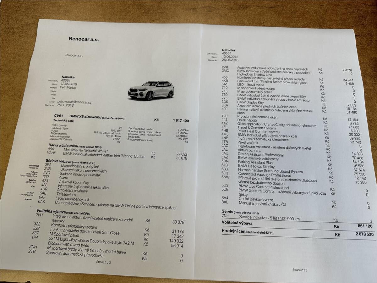 BMW X5 SUV / Terénní 3,0 l 195 kw