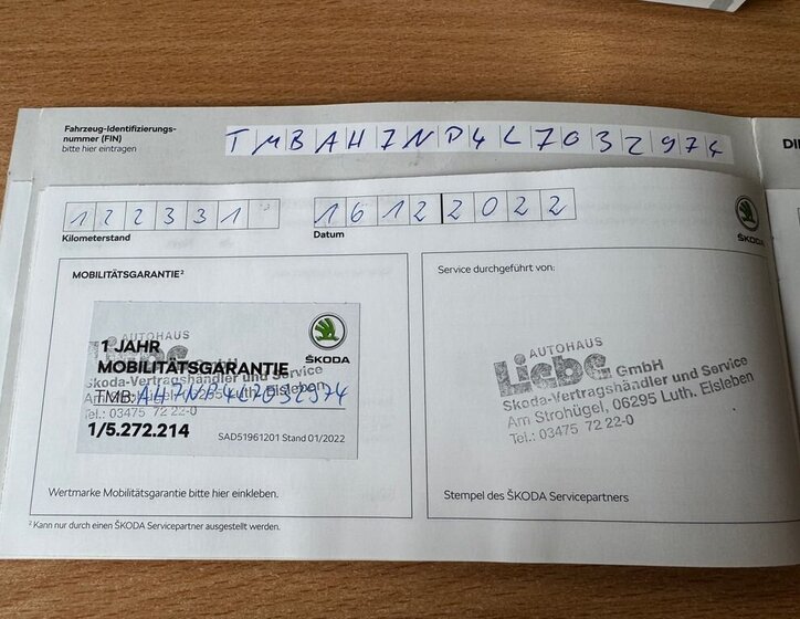 Škoda Superb Liftback 2,0 l 110 kw