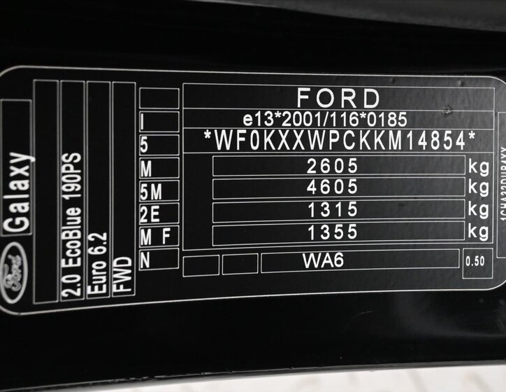 Ford Galaxy MPV 2,0 l 140 kw