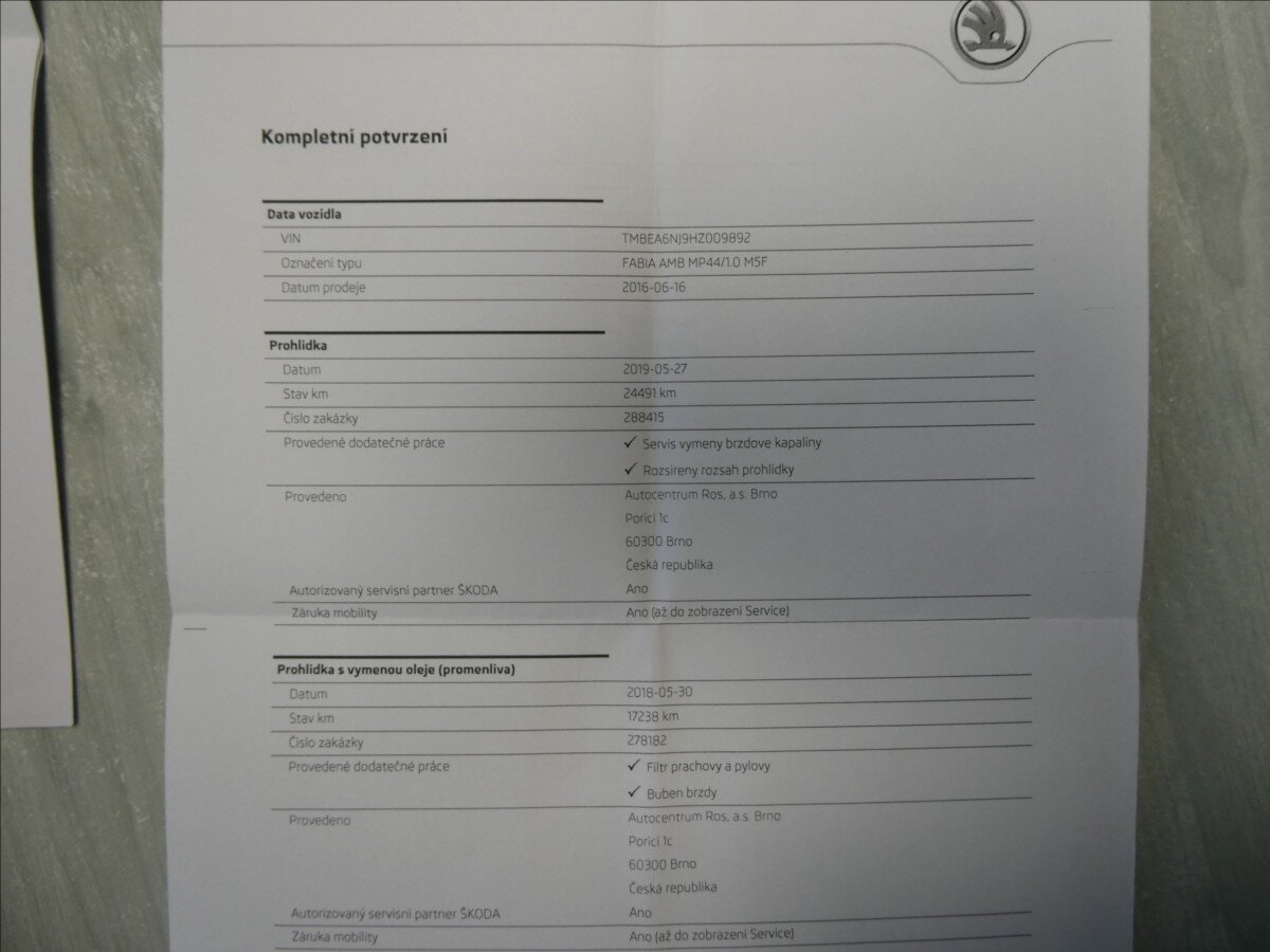 Škoda Fabia Kombi 999,0 44 kw