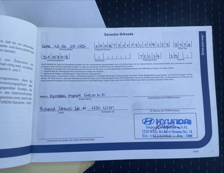 Hyundai Getz Hatchback 1,5 l 65 kw