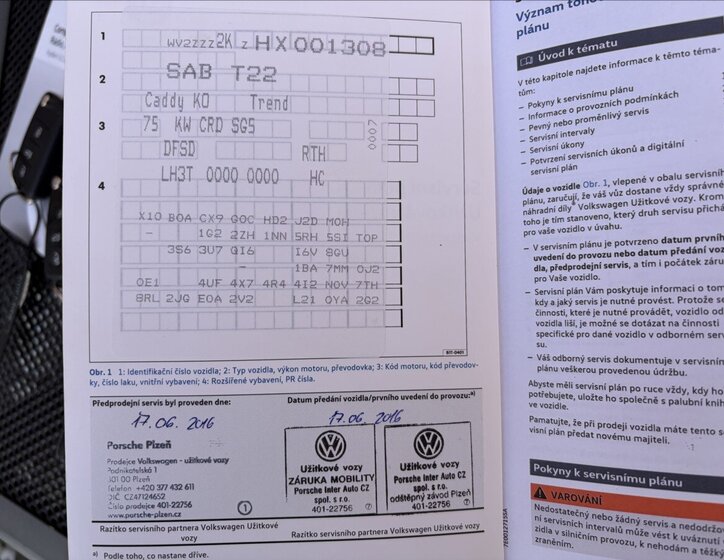 Volkswagen Caddy Kombi 2,0 l 75 kw