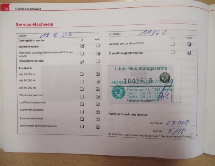 Škoda Fabia Hatchback 1,4 l 55 kw