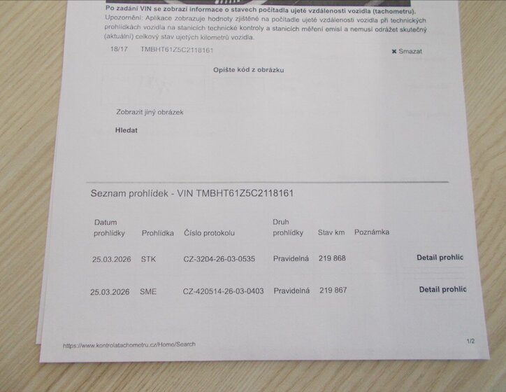 Škoda Octavia Kombi 1,6 l 77 kw