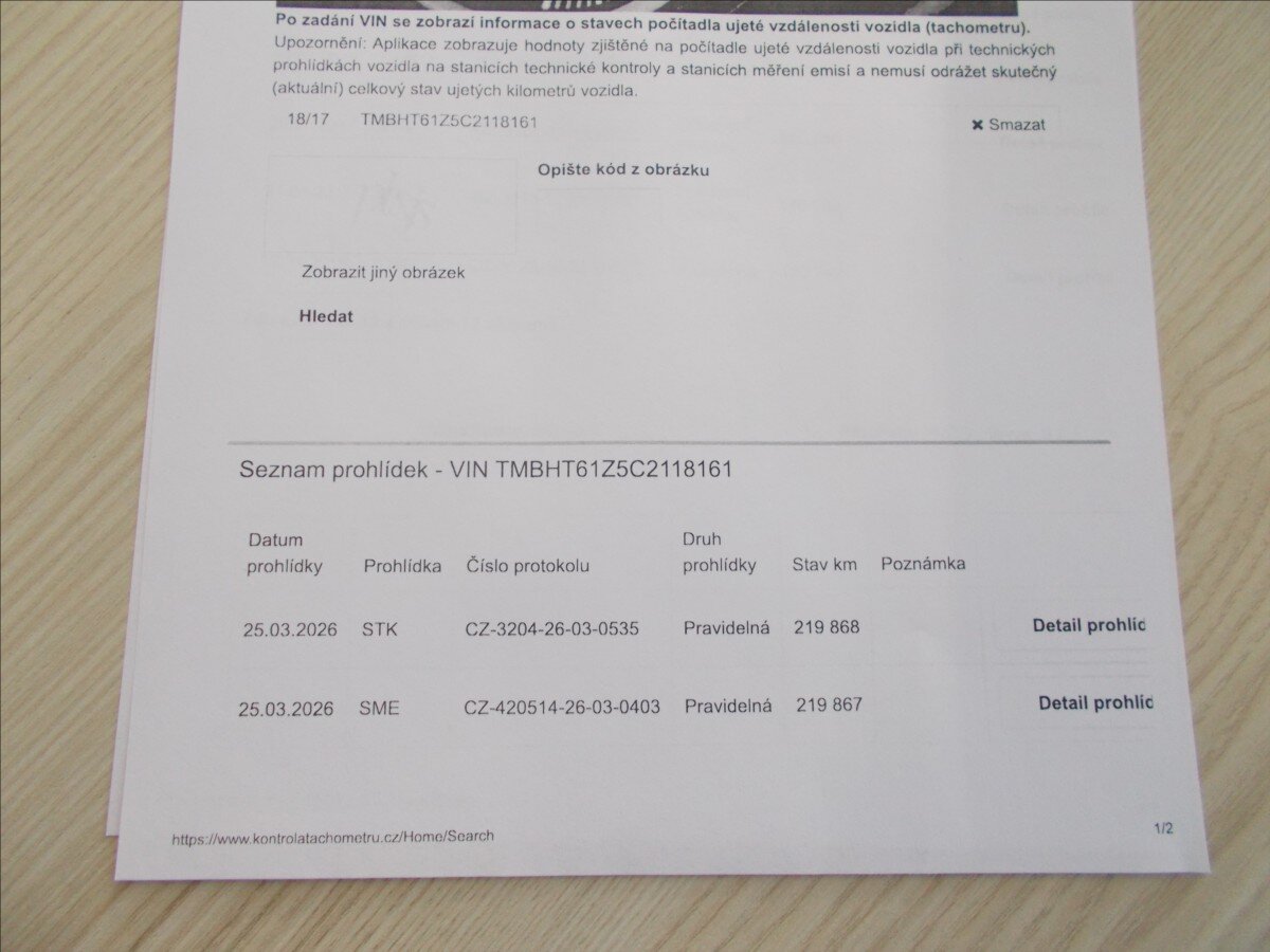 Škoda Octavia Kombi 1,6 l 77 kw