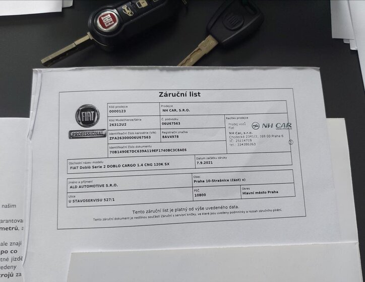 Fiat Dobló cargo Ostatní 1,4 l 88 kw