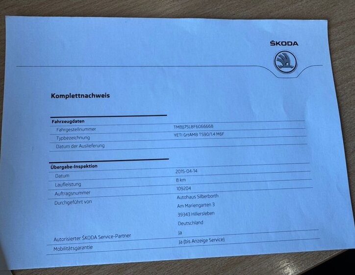 Škoda Yeti SUV / Terénní 1,4 l 90 kw