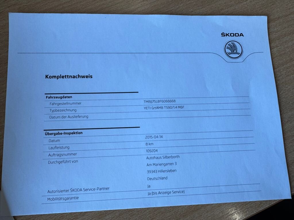 Škoda Yeti SUV / Terénní 1,4 l 90 kw