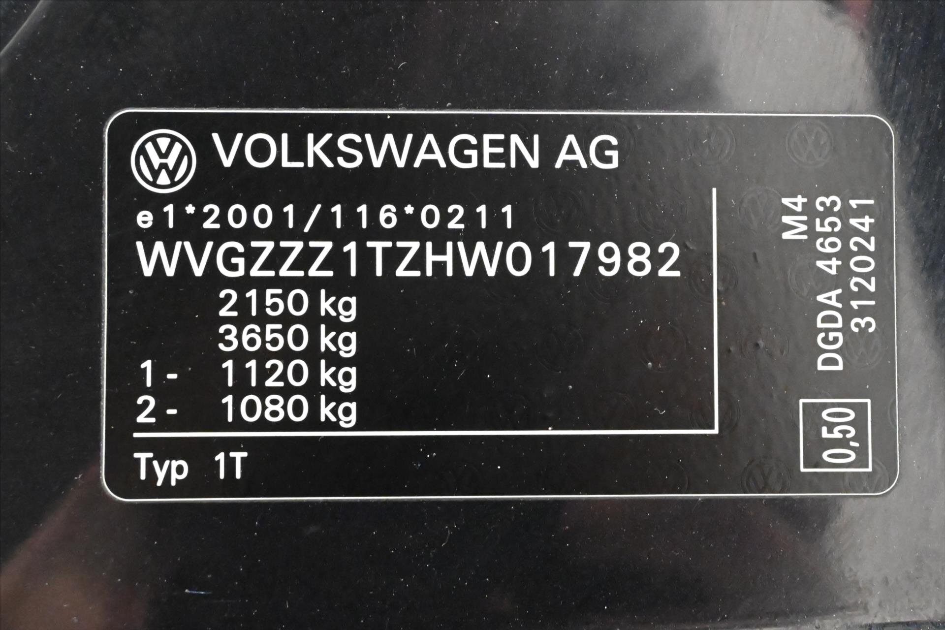 Volkswagen Touran MPV 1,6 l 85 kw