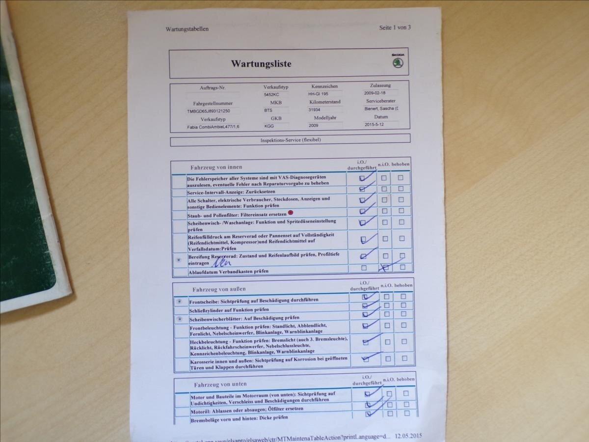 Škoda Fabia Kombi 1,6 l 77 kw