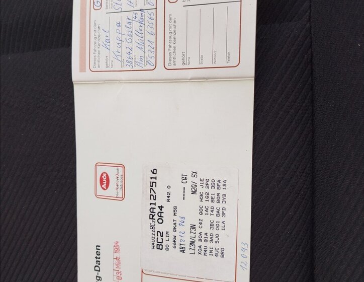 Audi 80 Sedan / Limuzína 2,0 l 66 kw