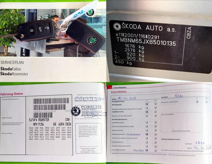 Škoda Roomster MPV 1,2 l 63 kw