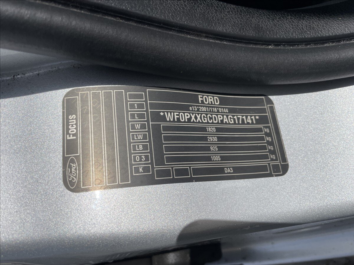 Ford Focus Hatchback 1,6 l 74 kw