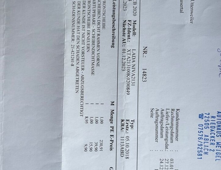 Lada Niva SUV 1,7 l 61 kw