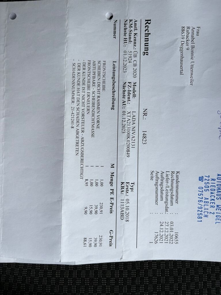 Lada Niva SUV 1,7 l 61 kw