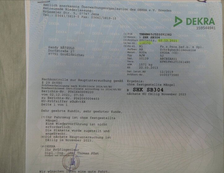 Škoda Fabia Hatchback 1,2 l 63 kw