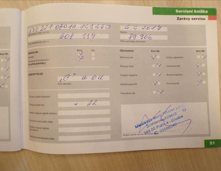 Mercedes-Benz Třídy S Sedan / Limuzína 3,0 l 173 kw