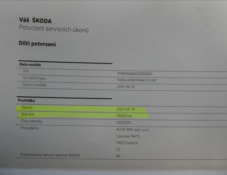 Škoda Fabia Kombi 999,0 44 kw