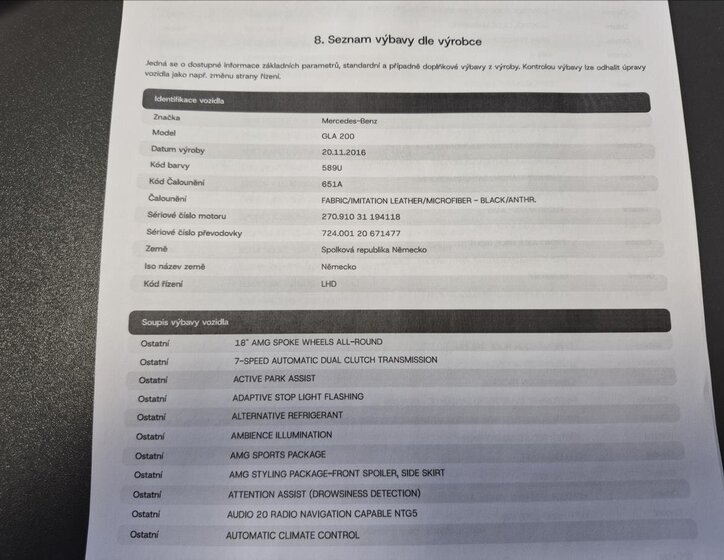 Mercedes-Benz GLA SUV / Terénní 1,6 l 115 kw