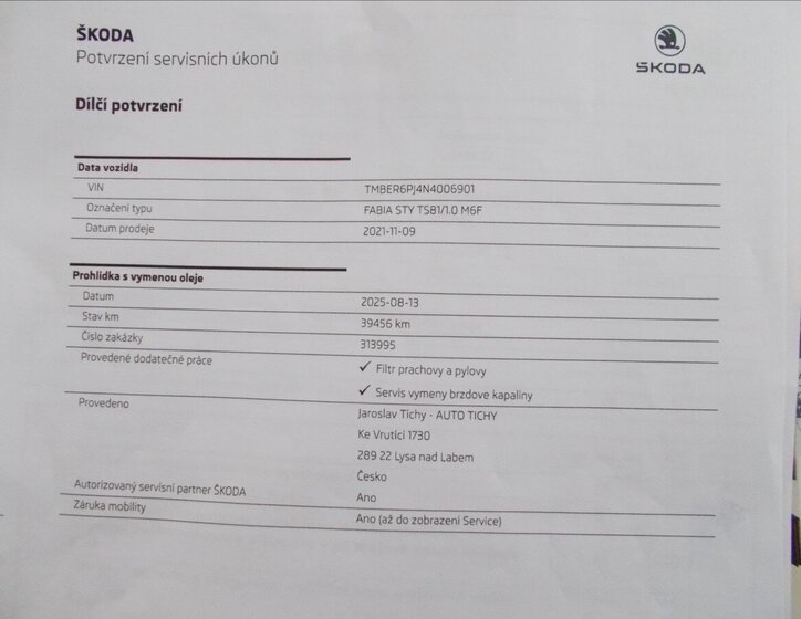 Škoda Fabia Hatchback 999,0 81 kw