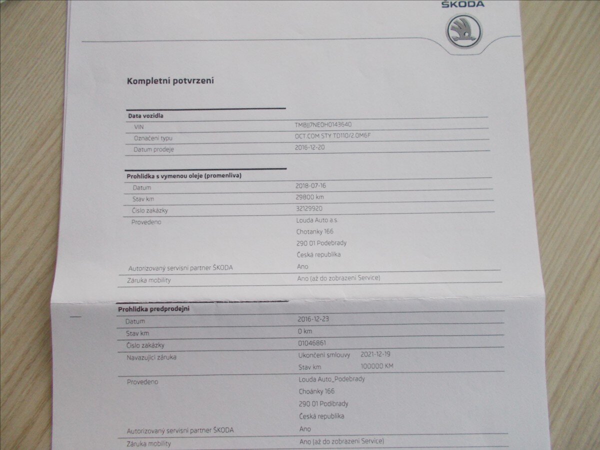 Škoda Octavia Kombi 2,0 l 110 kw