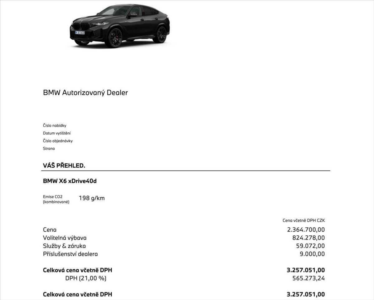 BMW X6 SUV 3,0 l 250 kw