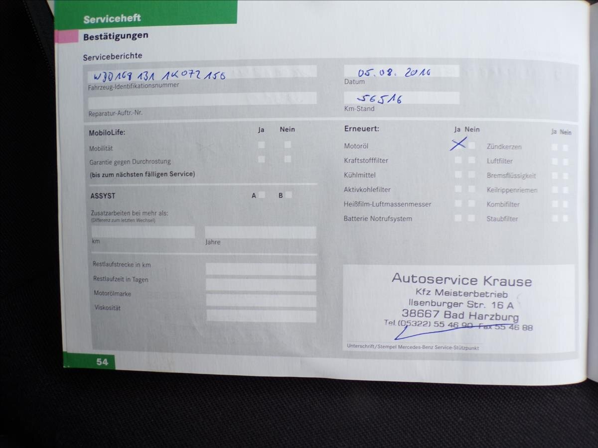 Mercedes-Benz Třídy A Kombi 1,6 l 60 kw