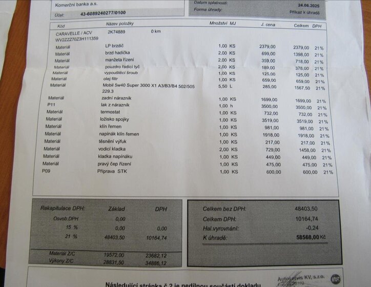 Volkswagen Caravelle Kombi 2,5 l 75 kw