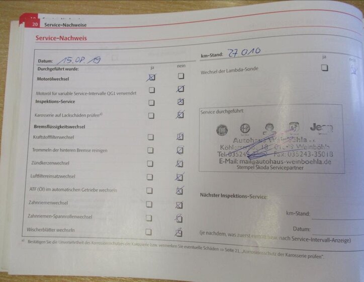 Škoda Fabia Kombi 1,2 l 77 kw