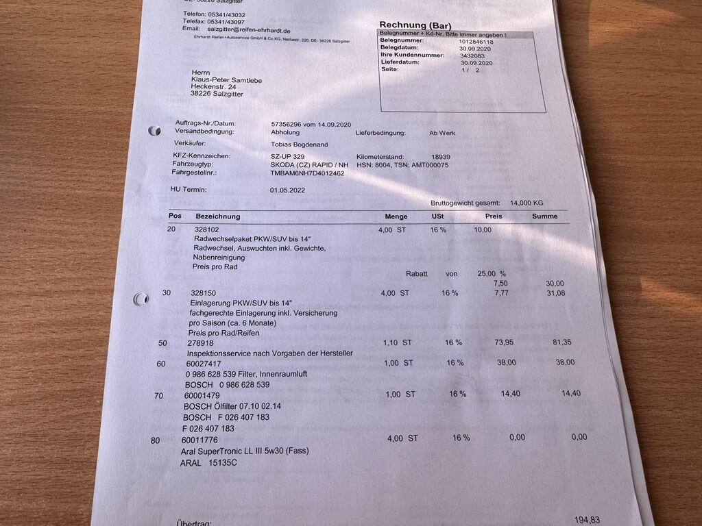 Škoda Rapid Sedan 1,2 l 63 kw