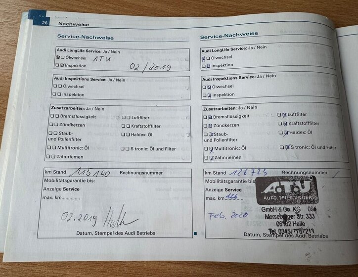 Audi A4 Sedan / Limuzína 1,8 l 88 kw