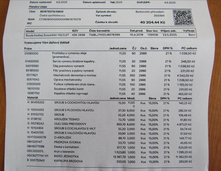Škoda Kodiaq SUV 2,0 l 110 kw