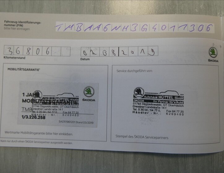 Škoda Rapid Sedan / Limuzína 1,2 l 66 kw