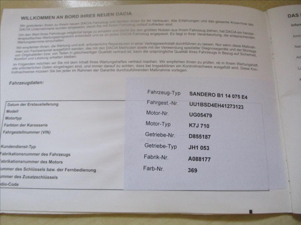 Dacia Sandero Hatchback 1,4 l 55 kw