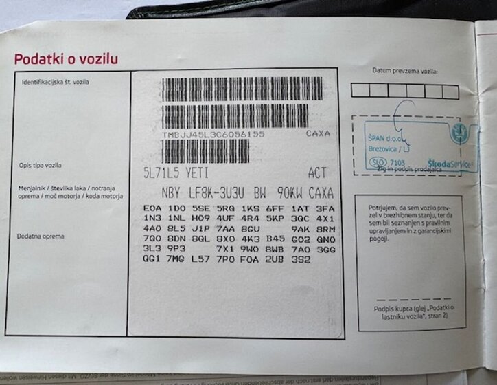 Škoda Yeti SUV / Terénní 1,4 l 90 kw