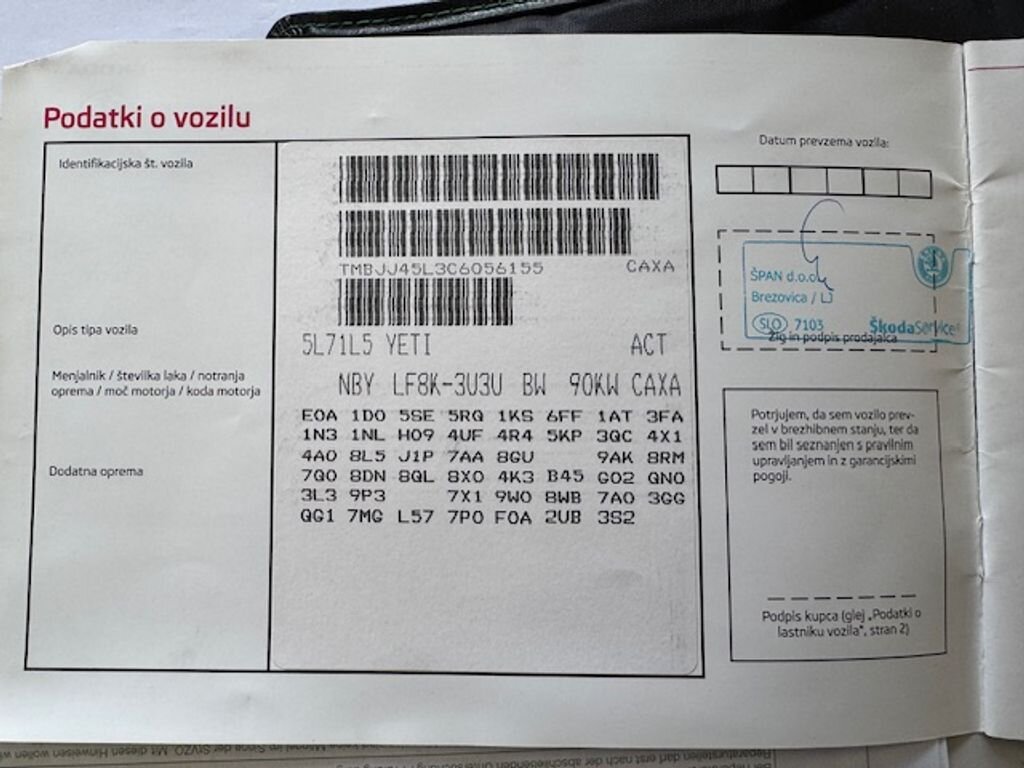 Škoda Yeti SUV / Terénní 1,4 l 90 kw