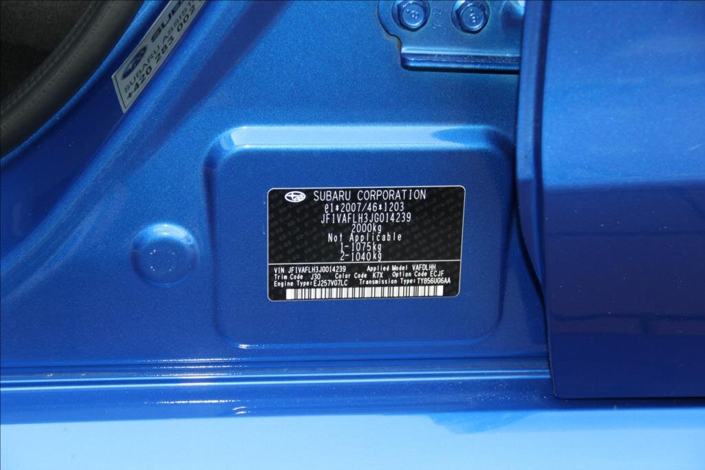 Subaru WRX STI Ostatní 2,5 l 221 kw