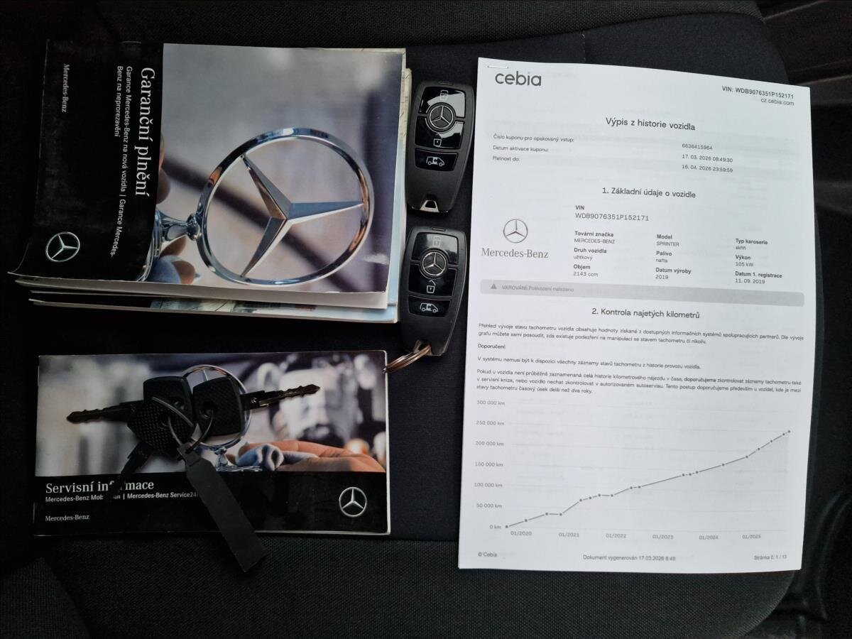 Mercedes-Benz Sprinter Skříň 2,1 l 105 kw