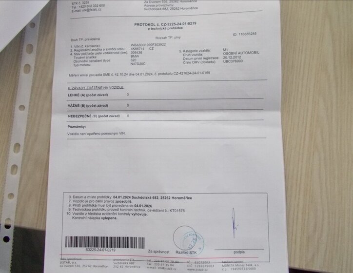 BMW Řada 3 Sedan / Limuzína 2,0 l 135 kw