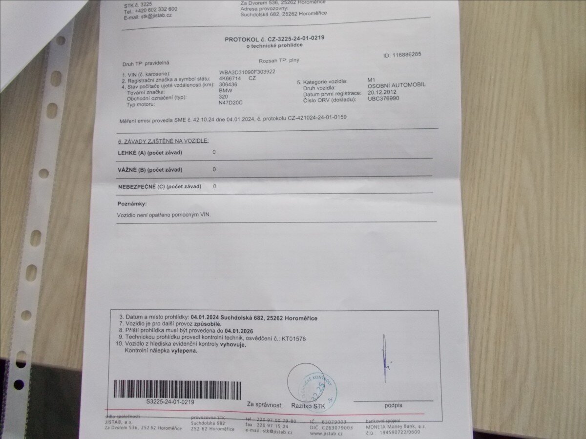 BMW Řada 3 Sedan / Limuzína 2,0 l 135 kw