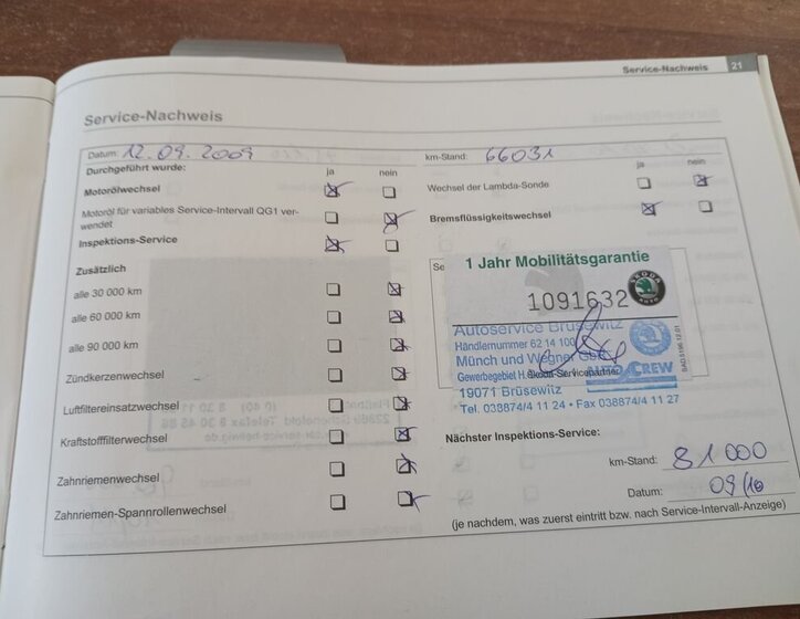 Škoda Fabia Kombi 1,4 l 55 kw