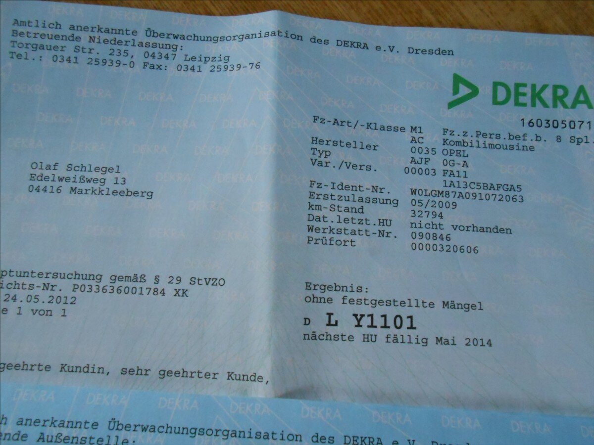 Opel Insignia Kombi 1,6 l 85 kw