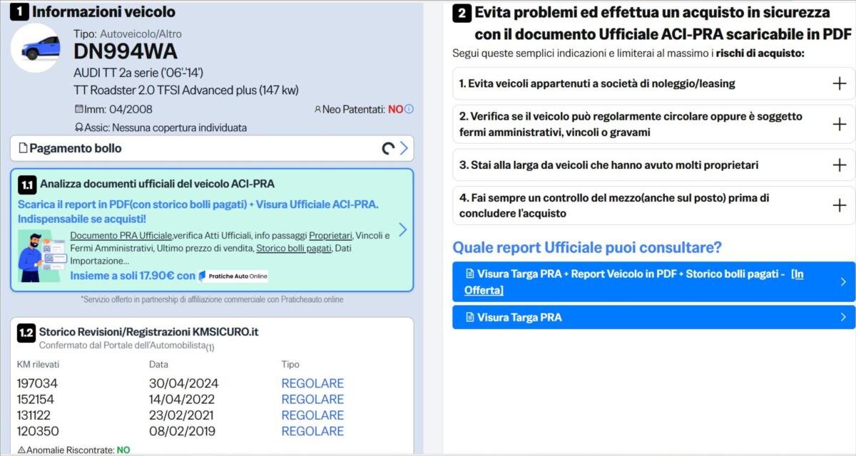 Audi TT Kabriolet 2,0 l 147 kw