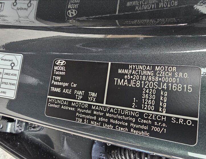 Hyundai Tucson Ostatní 1,6 l 185 kw