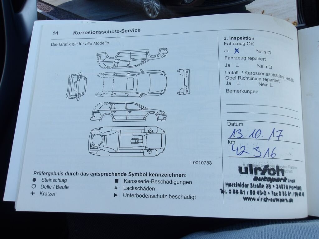 Opel Zafira Kombi 2,0 l 125 kw