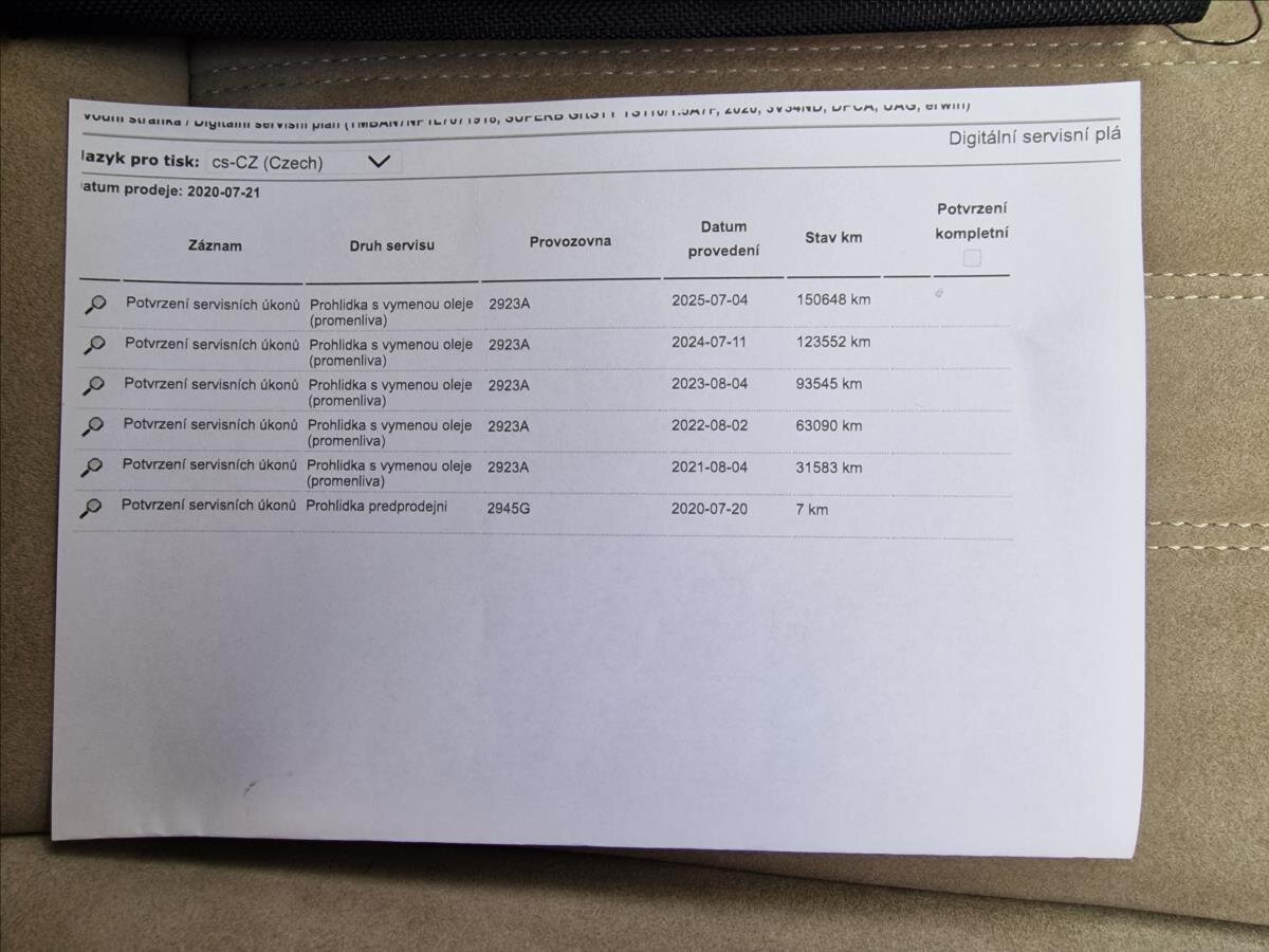 Škoda Superb Liftback 1,5 l 110 kw